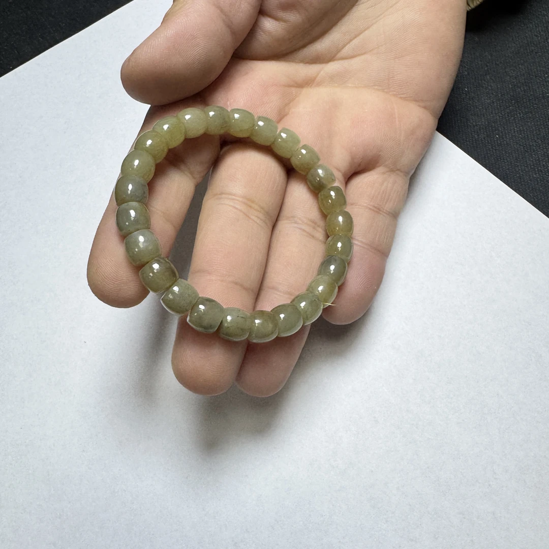 和田玉切末料直切手串