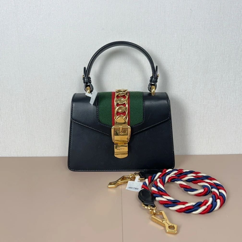 95新 GUCCI/古驰 古驰塞尔维亚小号手提单肩包cj6863