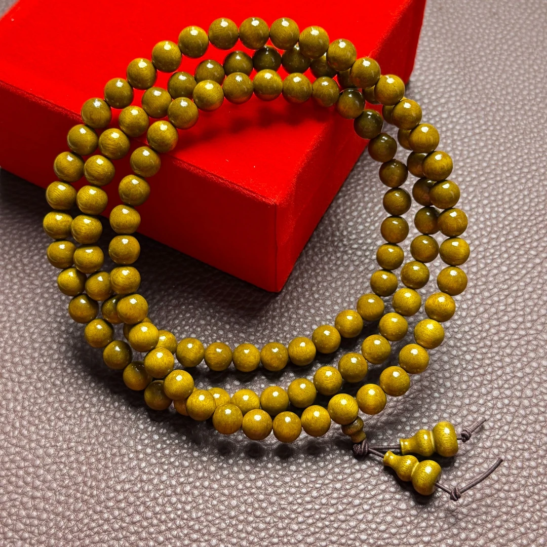 LZ47-金丝楠文玩手串念珠108多圈手串脖挂禅意风格