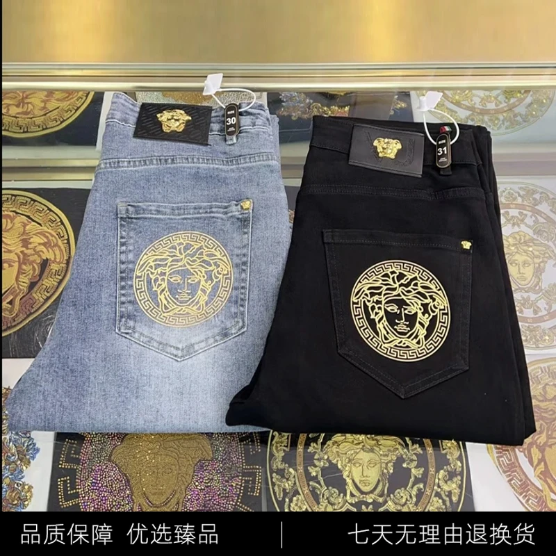 2025新款限量版牛仔裤男款修身高档品牌四季可穿男士高级感长裤夏