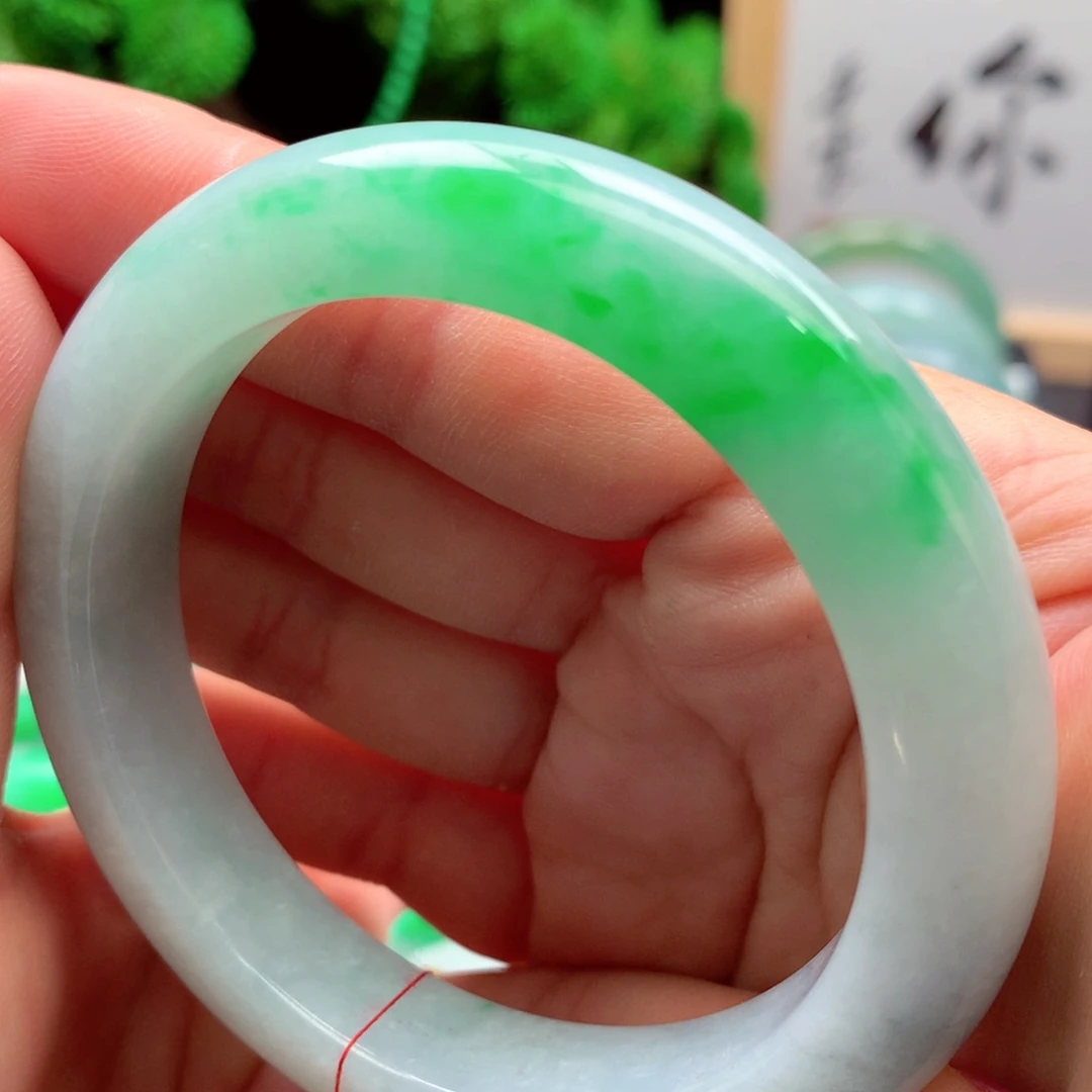 未镶嵌手镯翡翠缅甸57圈口