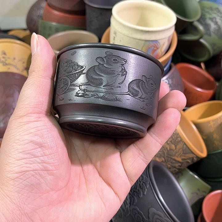 茶杯紫砂全手工紫砂主人杯