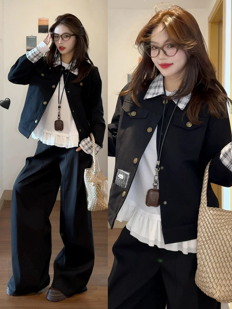 早秋巨好看短款夹克外套女春秋季2025新款爆款韩系独特棒球服上衣