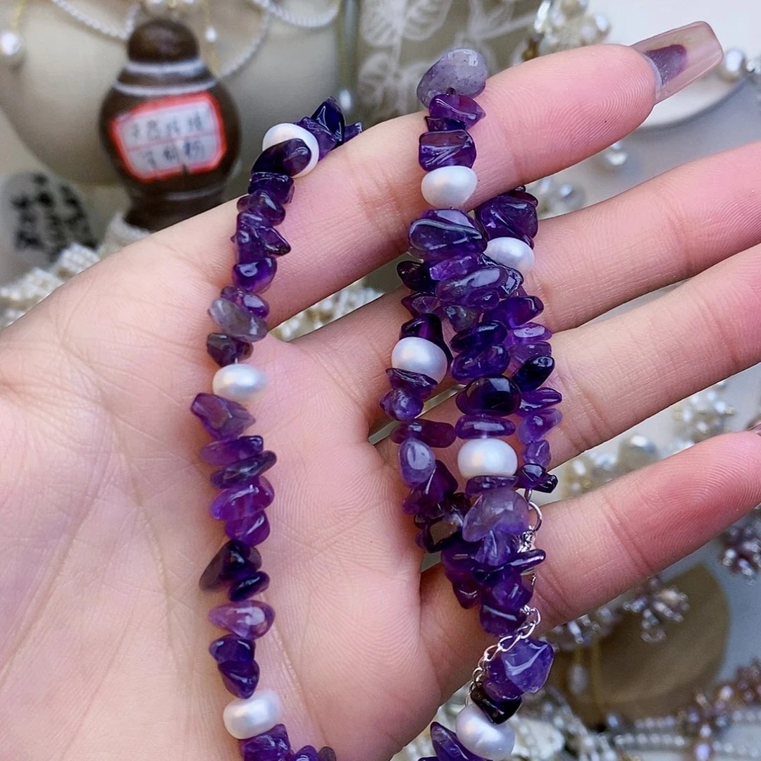 淡水珍珠颈饰银S925镶嵌