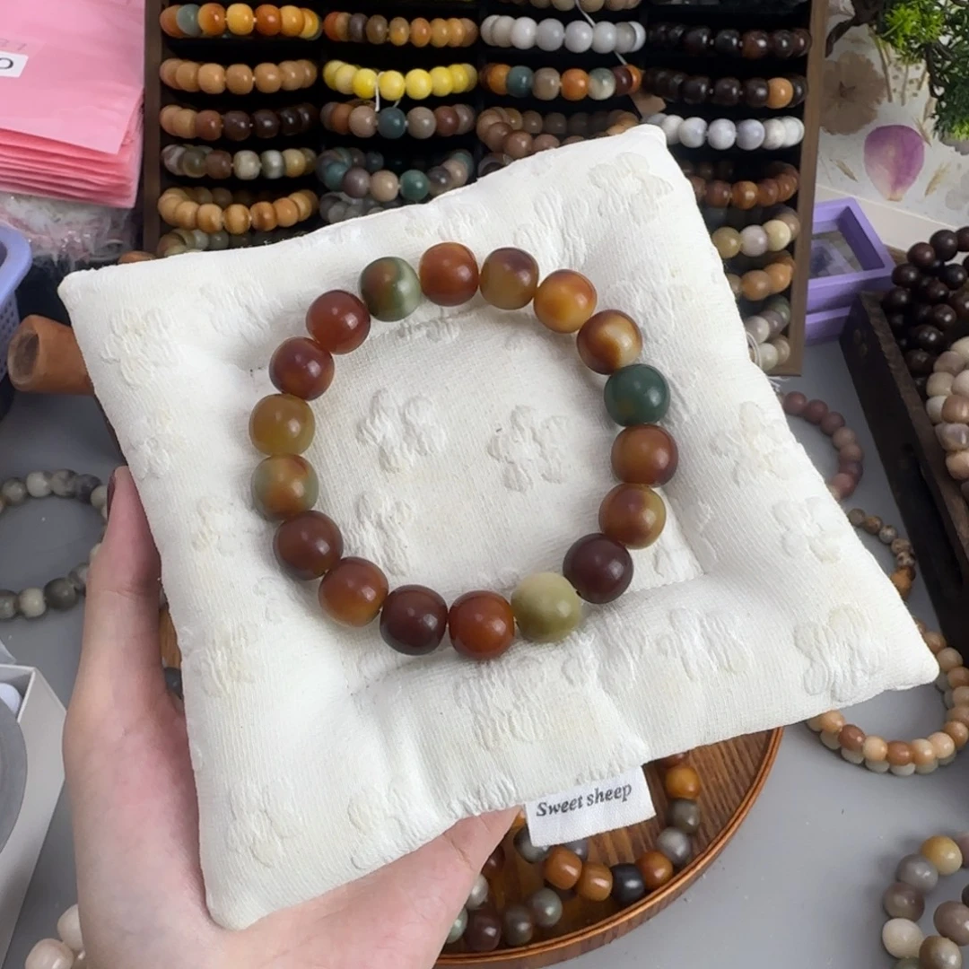 白玉菩提吊坠干磨 虎皮卷