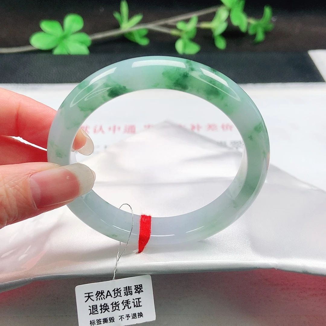 未镶嵌手镯翡翠55圈