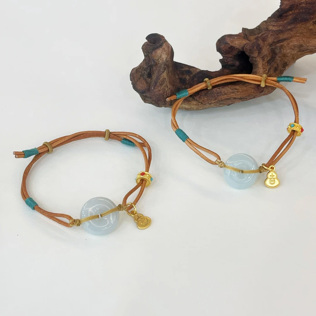 【小宝珠宝】24 S46501-翡翠手绳-多样性发其一-尺寸大一