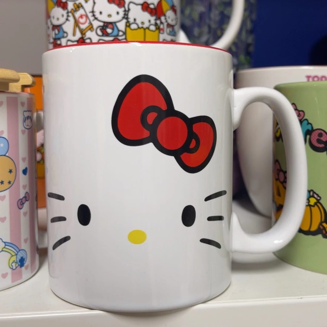 吸管款水晶玻璃大脸kitty