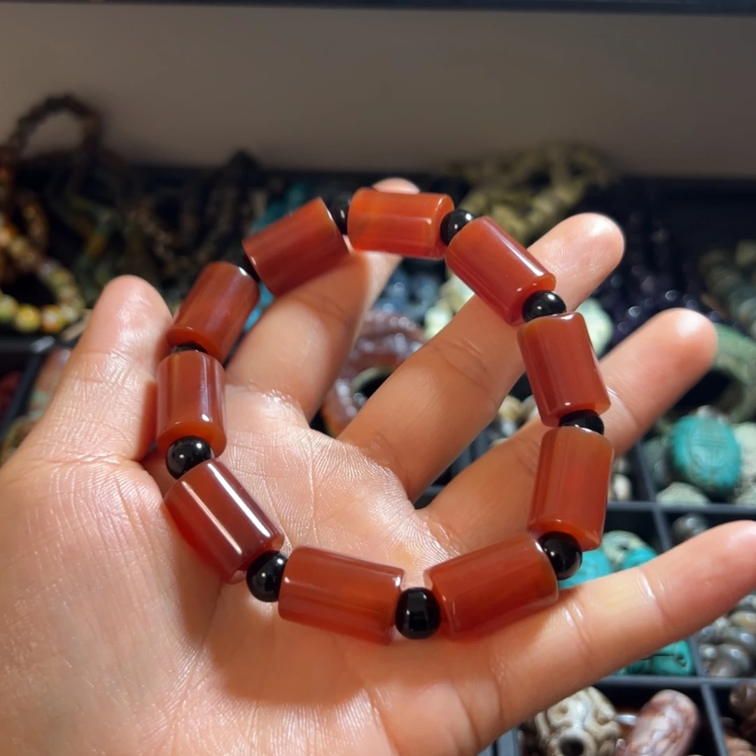 玛瑙/玉髓合金颈饰