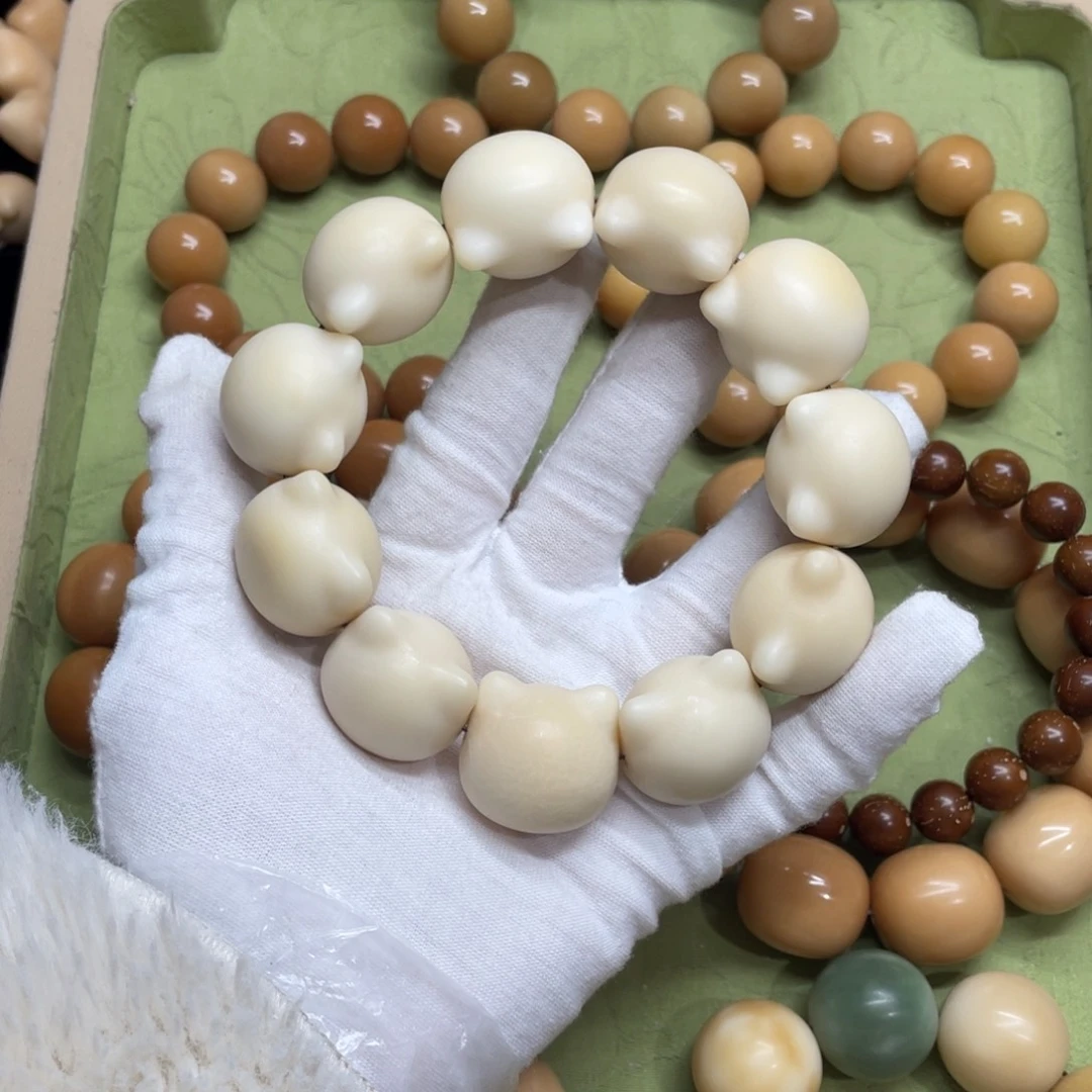 菩提根/象牙果吊坠24干磨瑕疵牙果猫头886