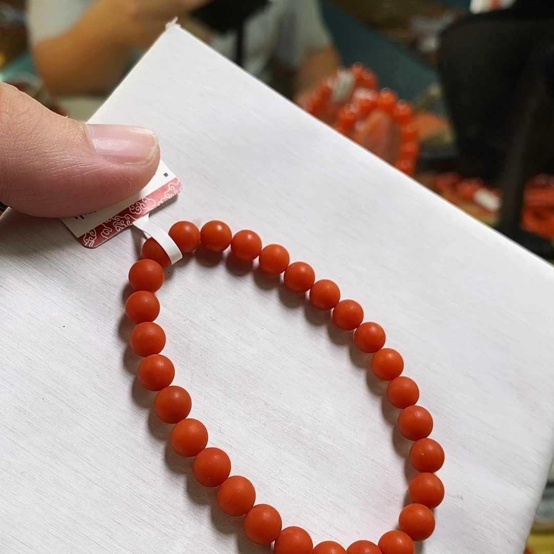 南红玛瑙未镶嵌手链