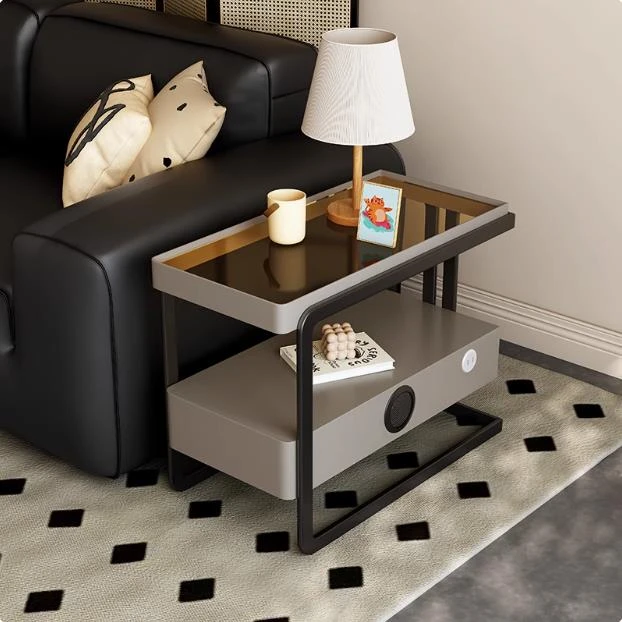 沙发意式边柜极简客厅移动玻璃多功能侧边小户型家用整装储物柜