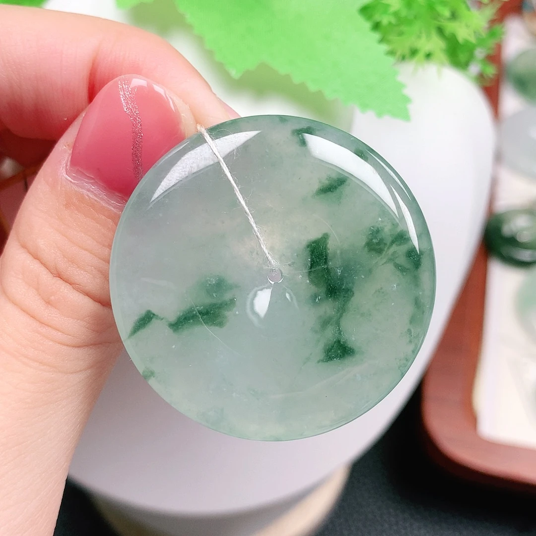 颈饰未镶嵌翡翠平安38.5-5.7