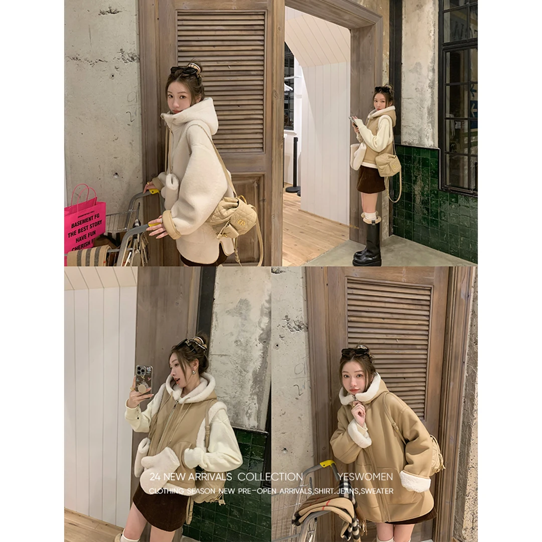 【清】双拼奶酥·双面穿柔软保暖不厚重 外套XY50410A4033