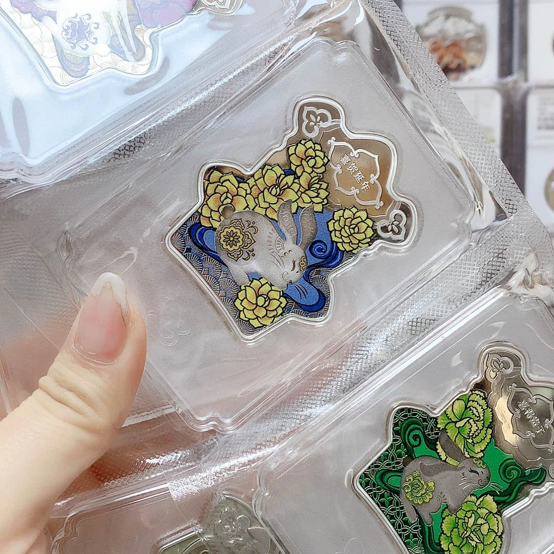 纯银兔年喜字120克银章