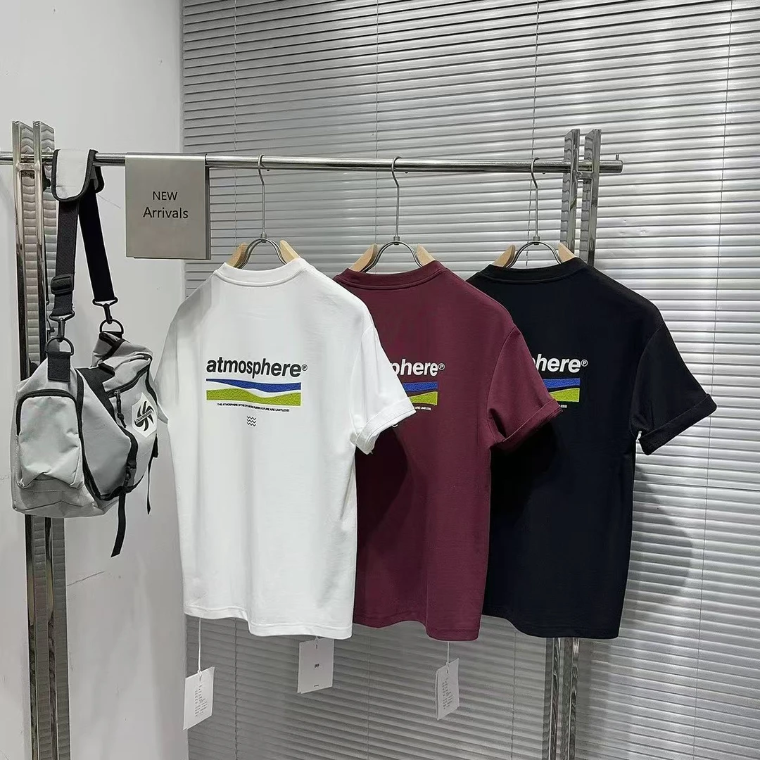 休闲执序男士百搭废土风polo情侣潮流印花男士轻奢半袖上衣男