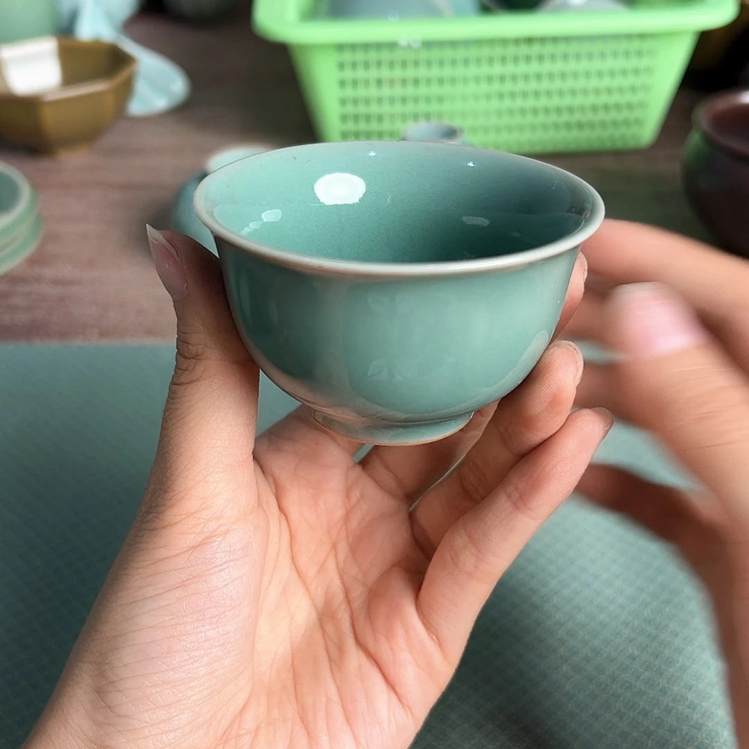 云间青瓷龙泉小米茶器