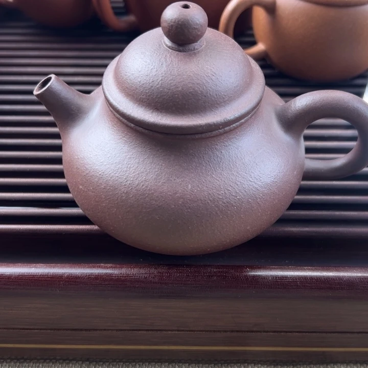 紫砂茶壶200cc天青花泥容天