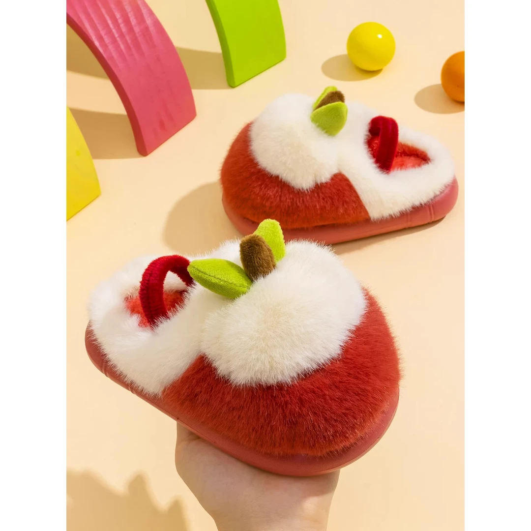 儿童棉拖鞋2025新款秋冬季女童室内居家1-3岁2男童宝宝毛毛拖鞋女