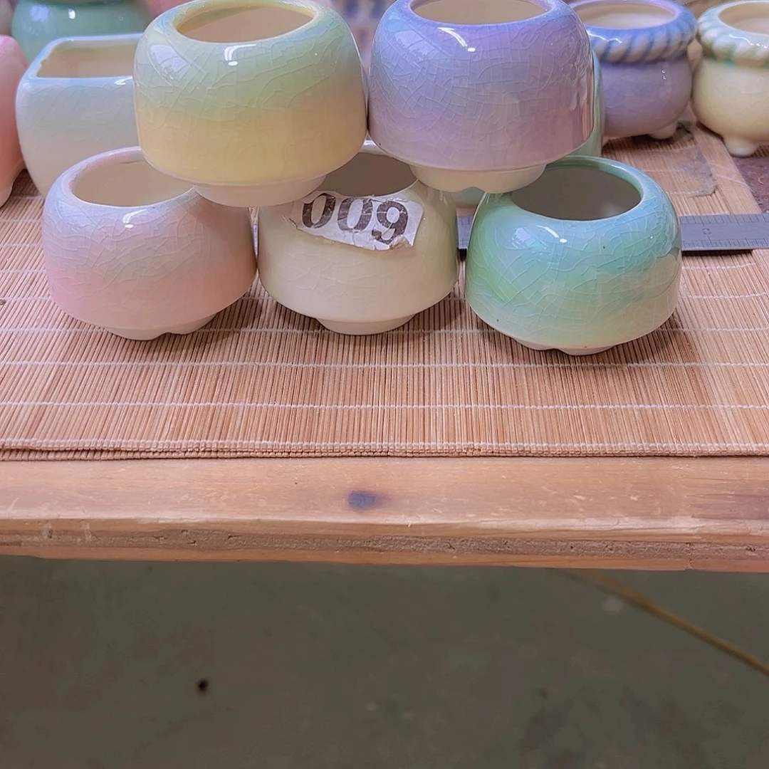 红陶陶瓷花盆当场满12包邮