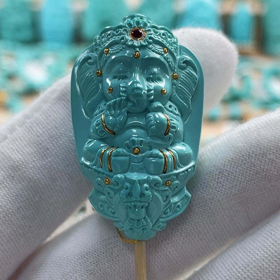 绿松石珠宝奇石未镶嵌