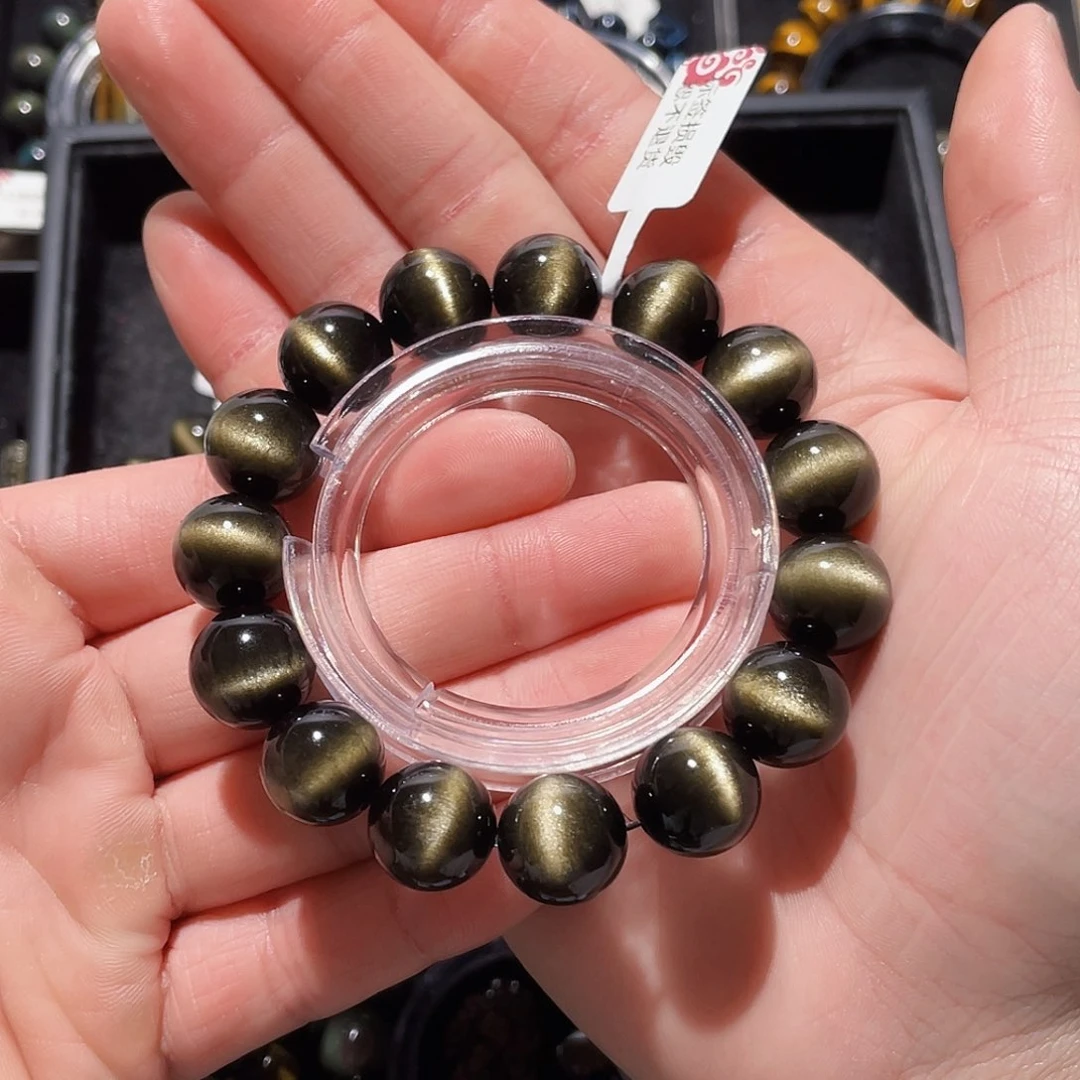 黑曜岩手串未镶嵌