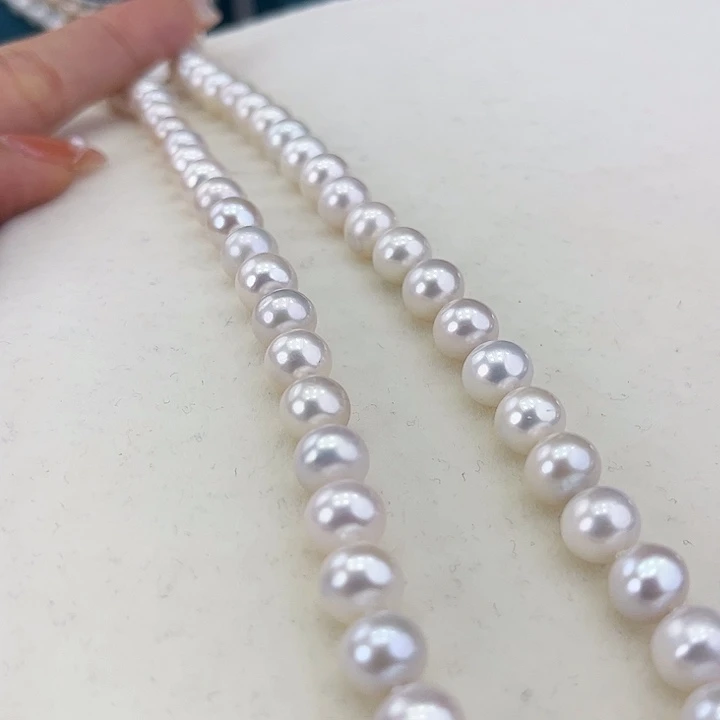 淡水珍珠颈饰未镶嵌8➕极光炫彩