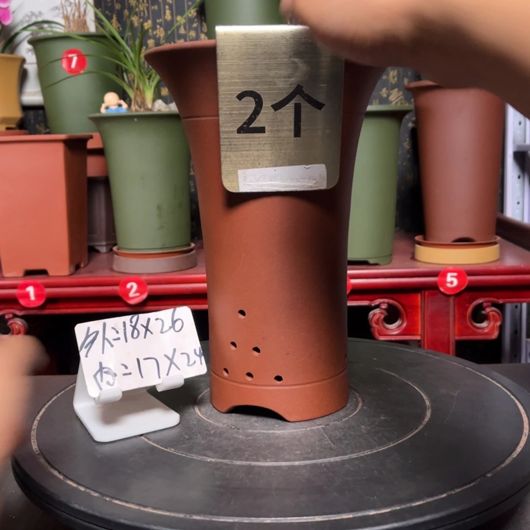 紫砂花盆紫砂花盆