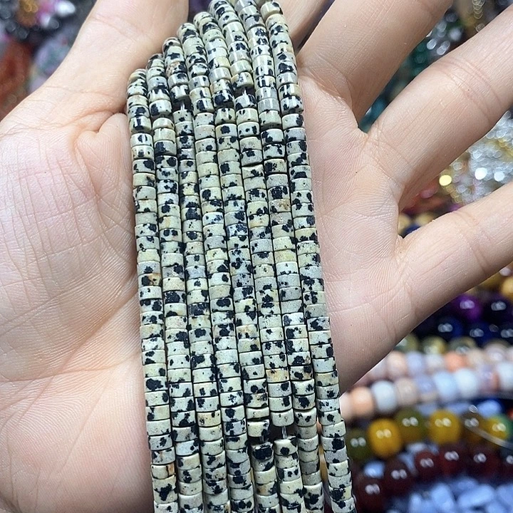 未镶嵌玛瑙/玉髓珠宝半成品天然斑点石隔片卡4*2mm