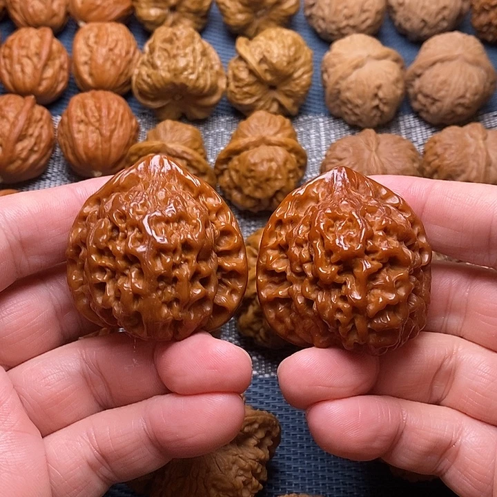 把件文玩核桃大官帽 已经玉化 经典老款 直接上手盘玩 精品