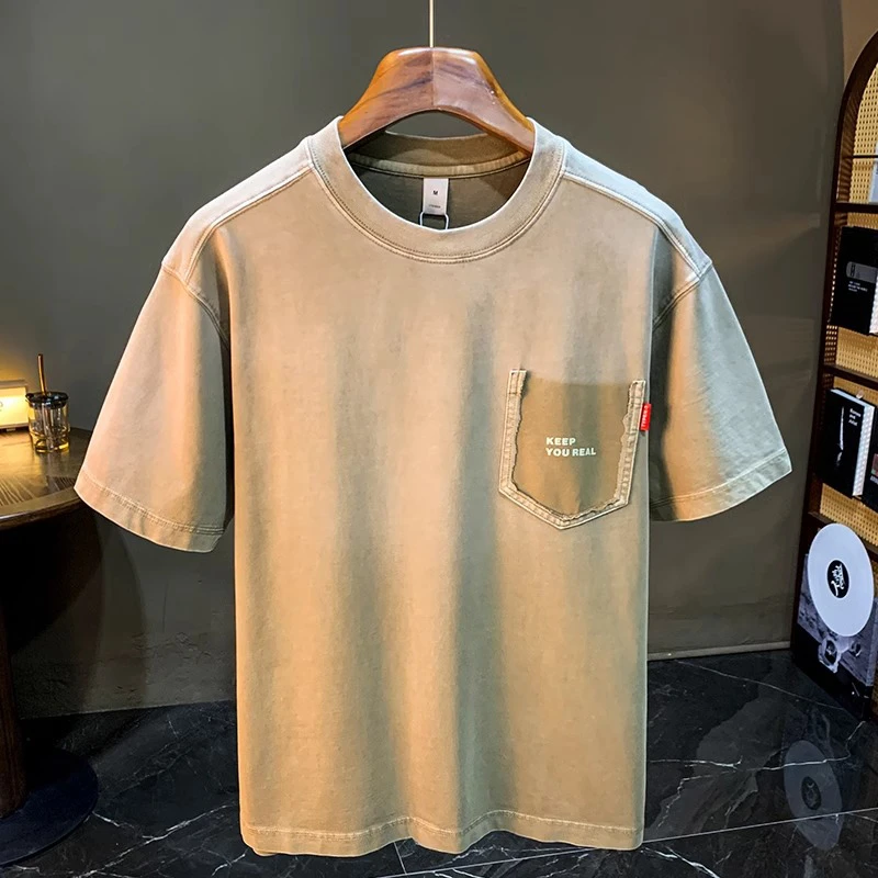 Cebrodz男士高端品牌纯棉短袖新款t恤男生夏季半袖宽松休闲体恤