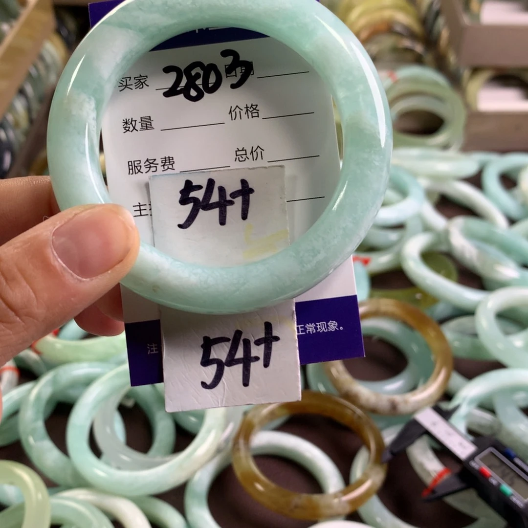 蛇纹石玉未镶嵌手镯2803
