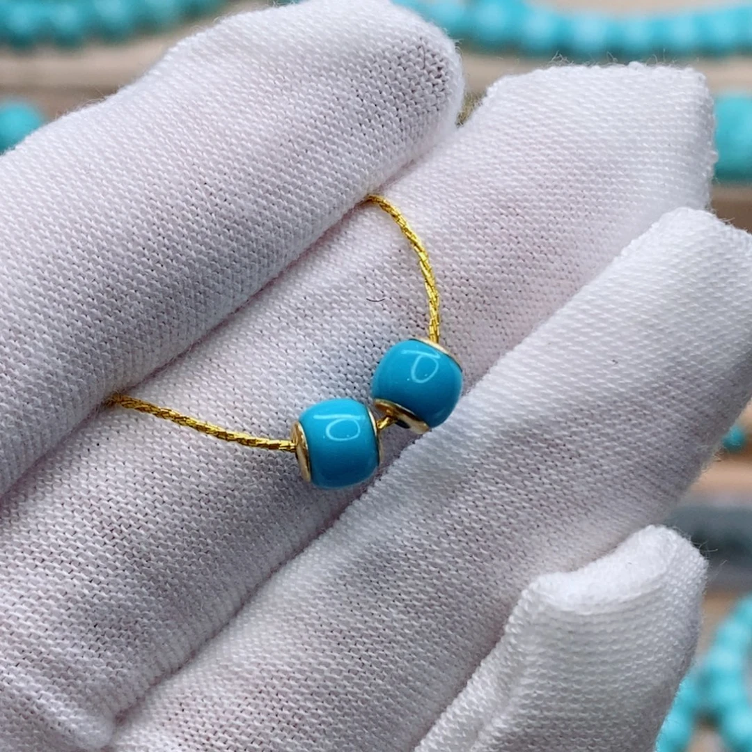 绿松石未镶嵌珠宝奇石5.5mm