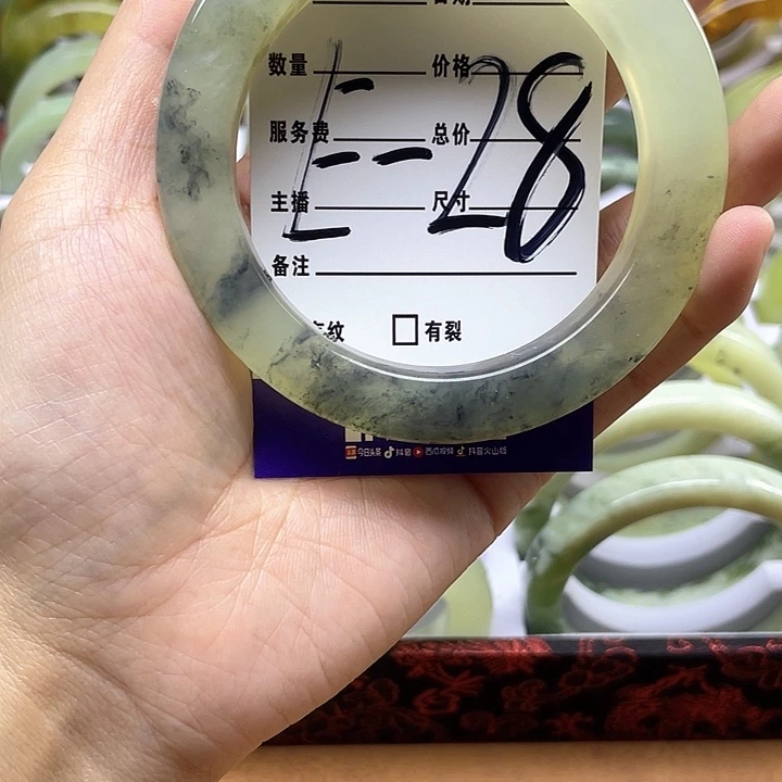 蛇纹石玉手镯合金黑****A