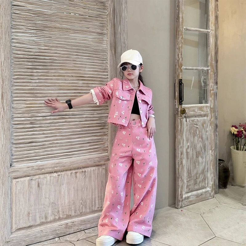 女童套装2025新款春秋儿童两件套时髦洋气衣服中大童潮款童装炸街