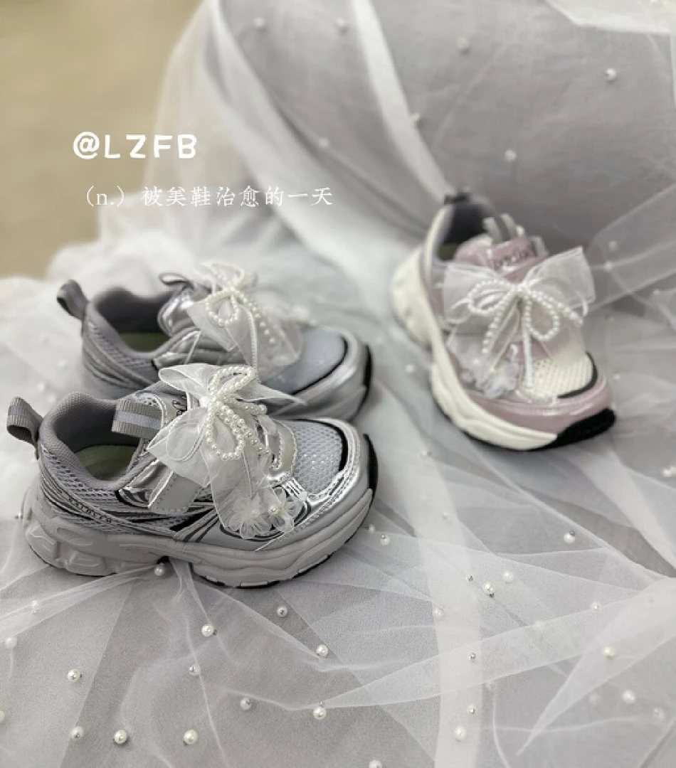 【8506】2025夏款单网女童运动鞋公主老爹鞋