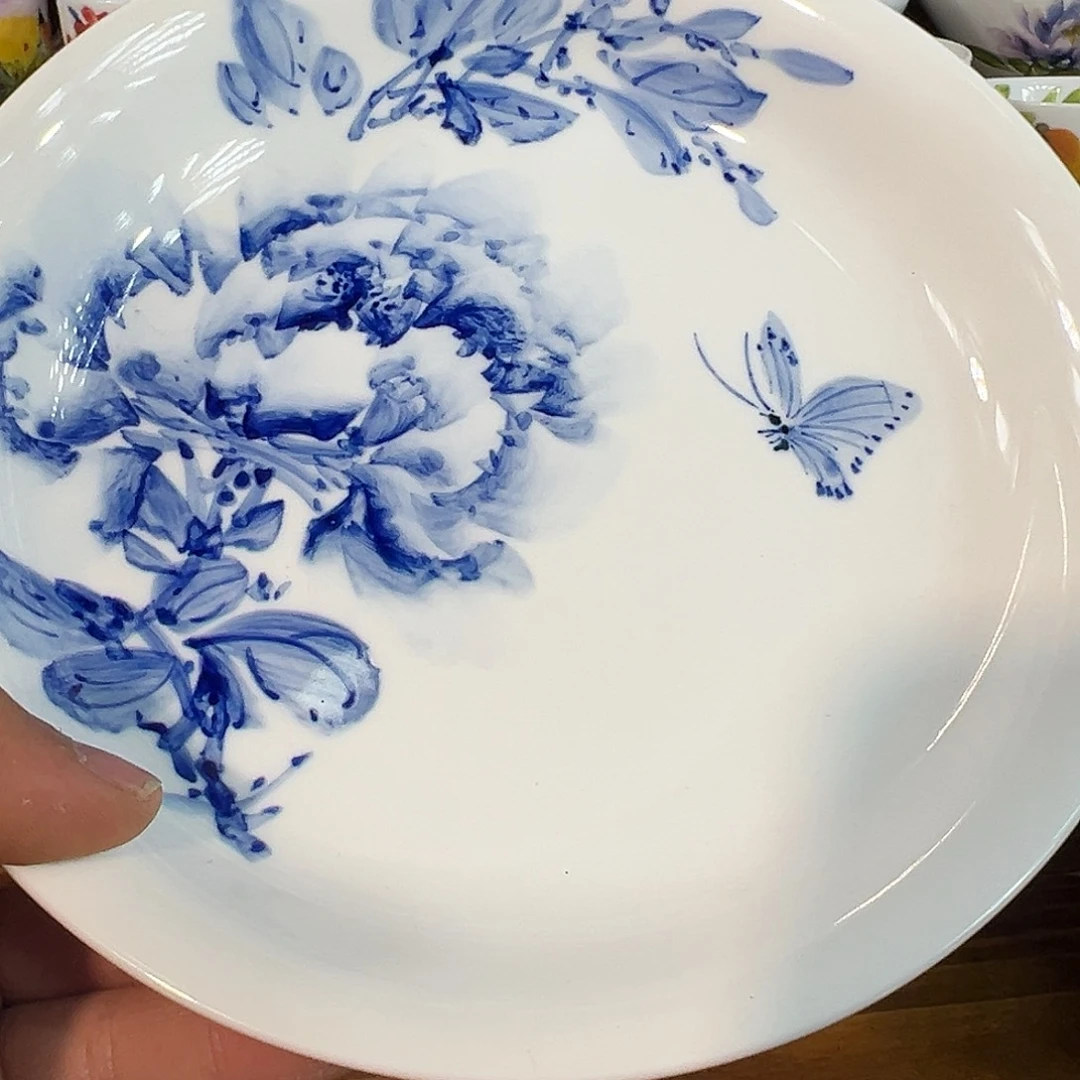 陶瓷景德镇高温釉下陶瓷8寸盘