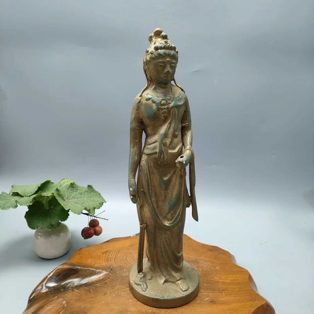 129-2.5-2.4铁制人物摆件祈福礼品茶周边摆设