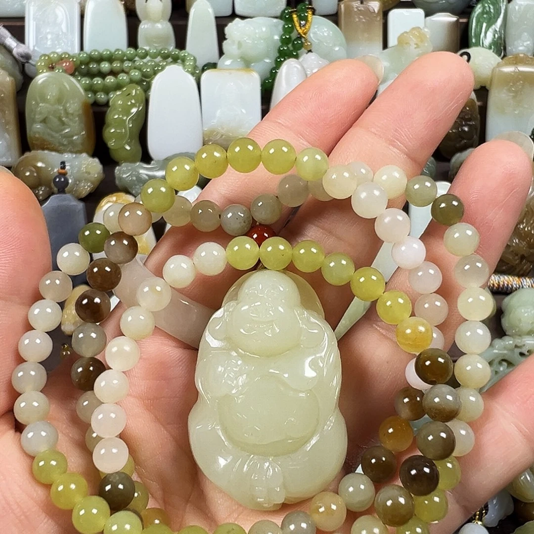 和田玉未镶嵌颈饰