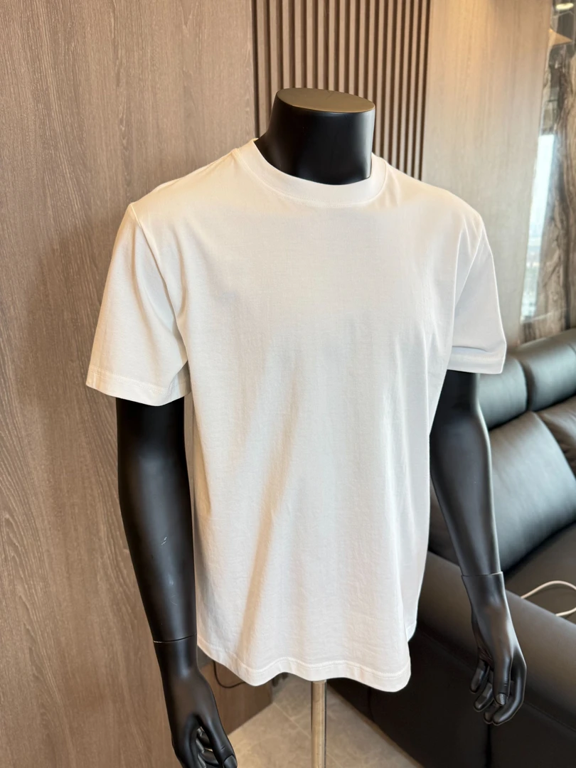 230克重磅纯棉短袖t恤宽松纯色圆领打底衫白色夏季衣服男生百搭