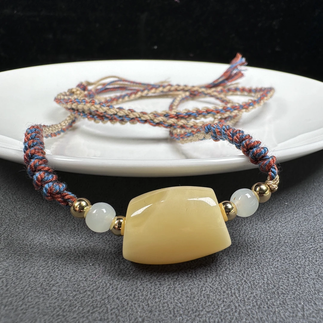 Y5521天然原矿蜜蜡马蹄珠14x20mm168克抖音基地质检发货