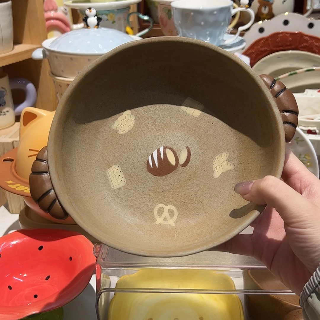景德镇立体牛角包盘