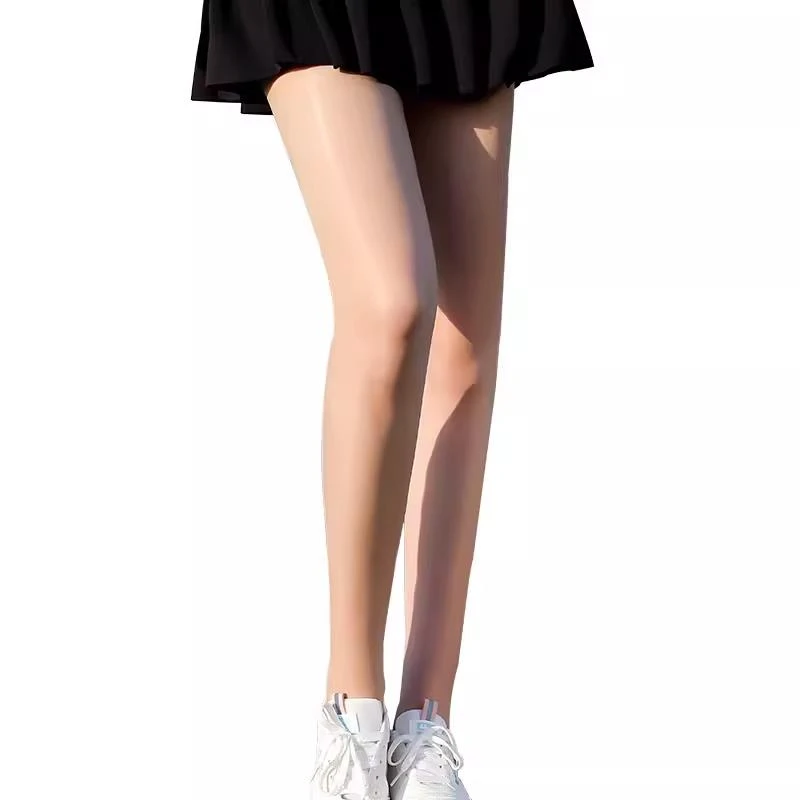 LULUISSUE防晒防紫外线丝袜女户外黑色连裤袜高尔夫运动袜微压光