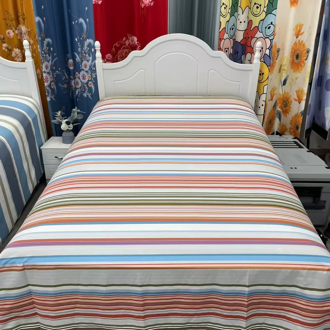 加厚老粗布多尺寸床单枕套 单人 大床【时尚丽都】防滑床单炕单