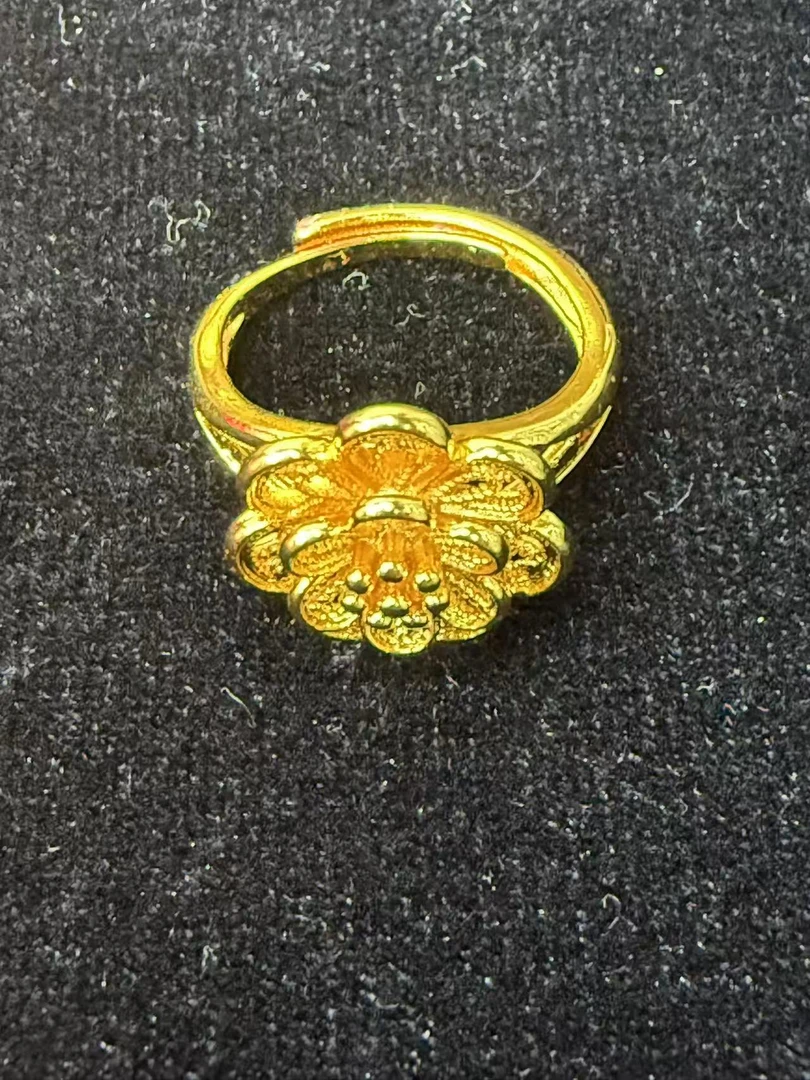 【安安姐粉丝专属】高端牡丹花立体花朵合金戒指 DH5538