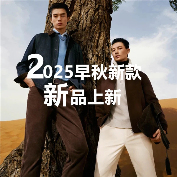 《HONG》2025男士蓝色秋季时尚高奢潮流新款立领卫衣DG25680