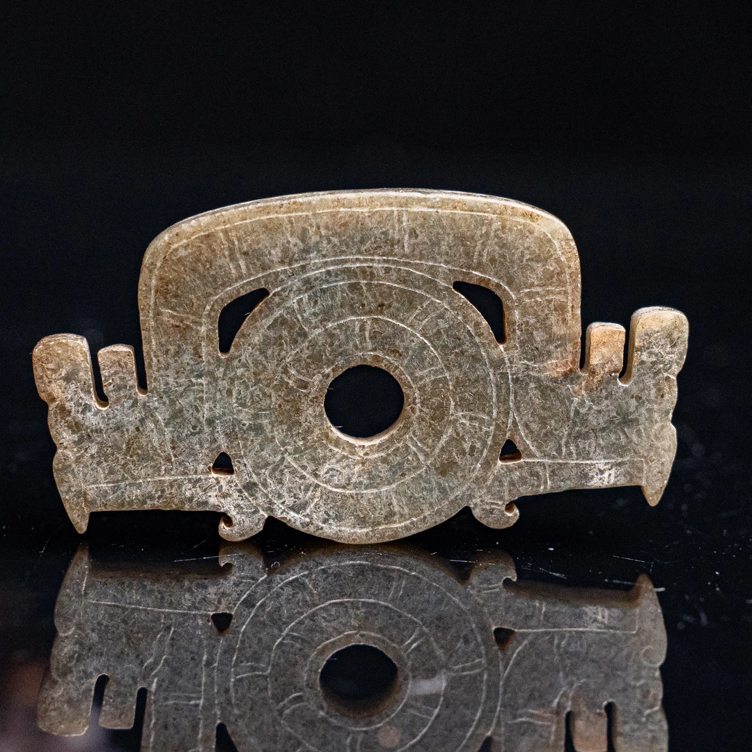 明代和田玉龙纹玉佩-NX