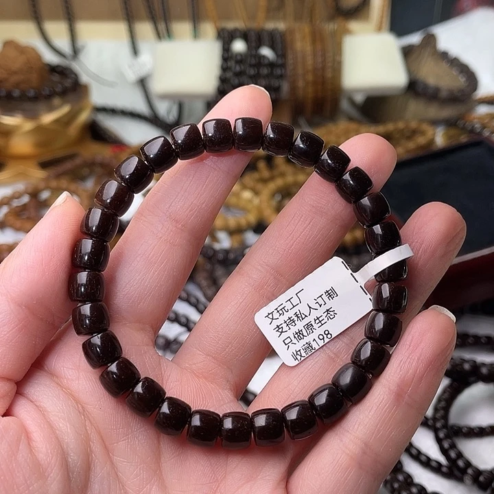 椰蒂吊坠不**客8*7单圈手串直切收藏