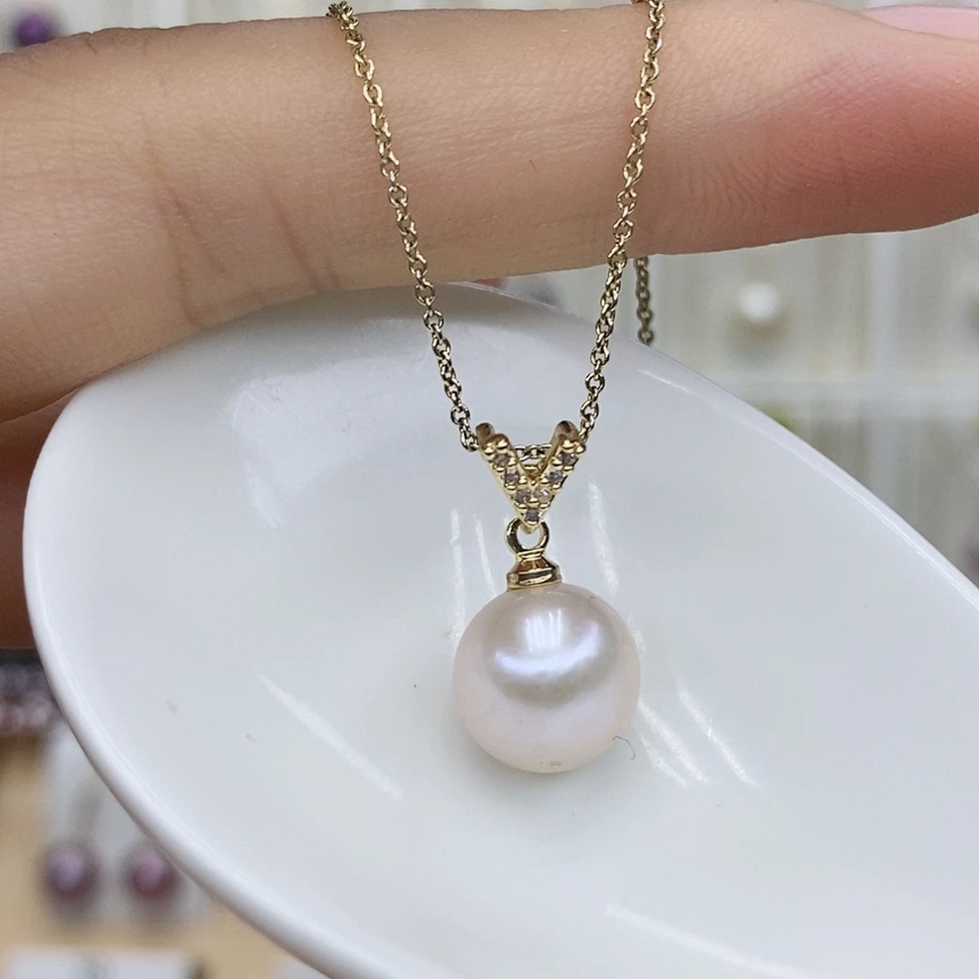 淡水珍珠颈饰合金
