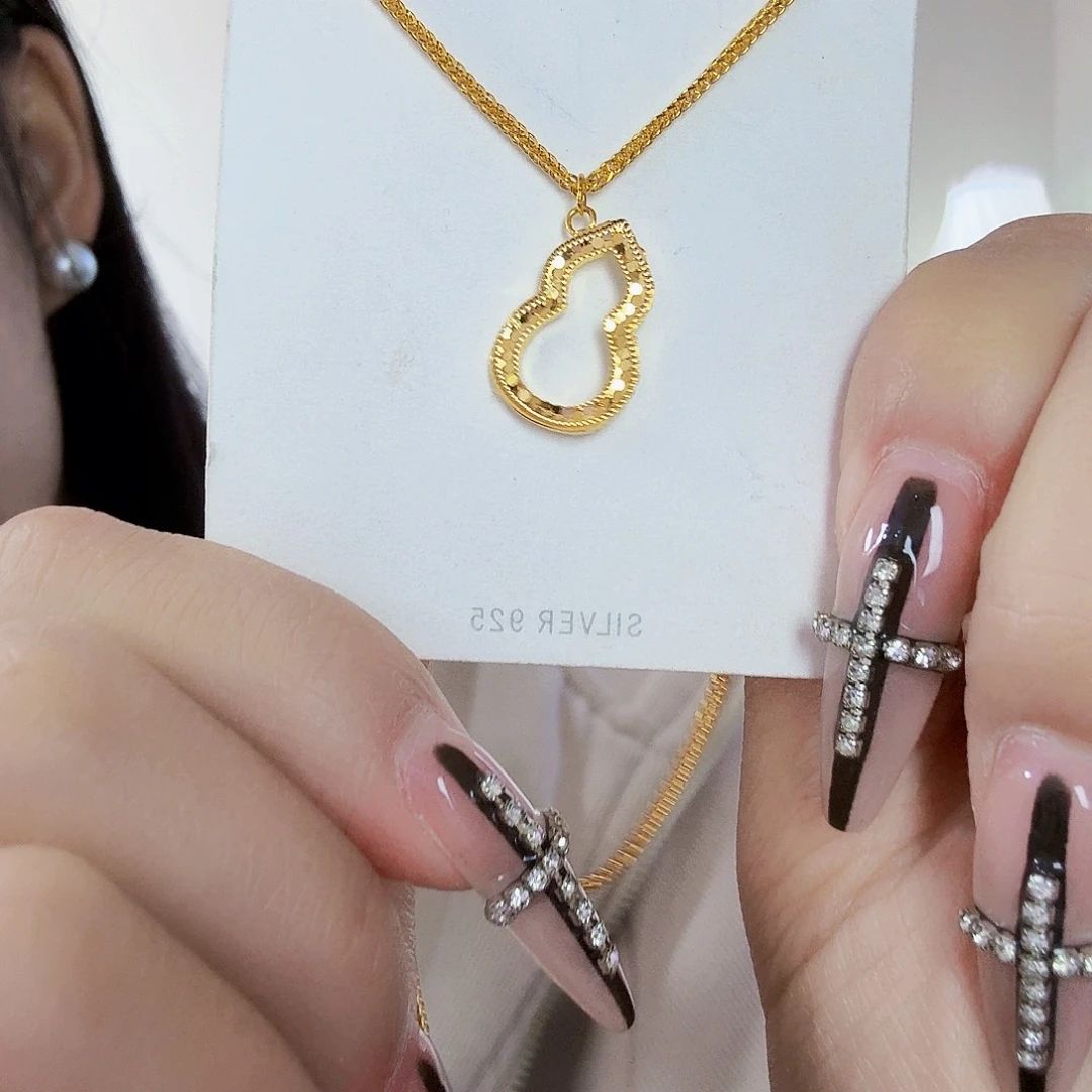 吊坠925银纯银制品 纯银项链 葫芦